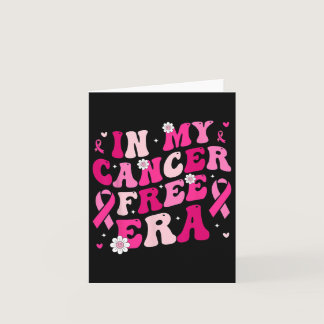 My Cancer Free Era Survivor Breast Cancer Awarenes Card