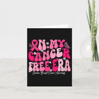 My Cancer Free Era Survivor Breast Cancer Awarenes Card