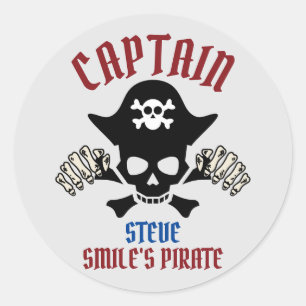 My Captain International Talk Like a Pirate day Classic Round Sticker