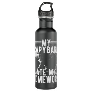 My Capybara Ate My Homework - Rodent Animal Capyba Stainless Steel Water Bottle