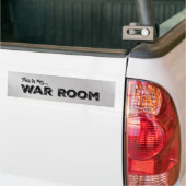 My Car is My War Room Bumper Sticker | Zazzle