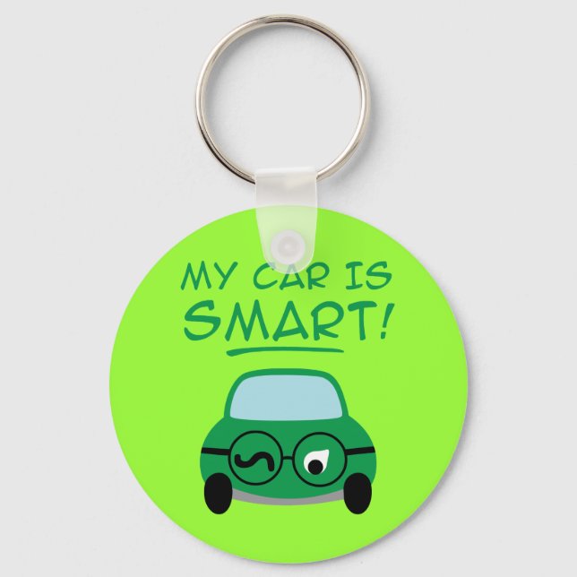 My Car Is Smart Keychain (Front)