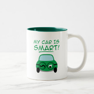 My Car Is Smart Two-Tone Coffee Mug