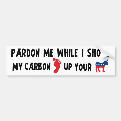 My Carbon Footprint Bumper Sticker