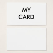 MY CARD (Front & Back)
