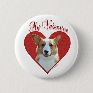 My Cardigan Welsh Corgi Valentine Button