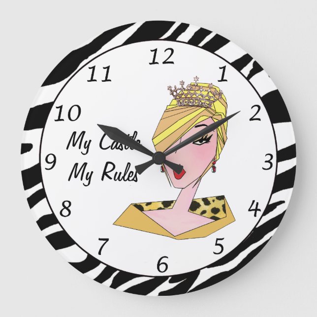 "My Castle, My Rules” DIVA Clock (Front)