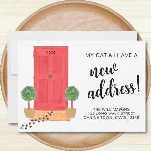 My Cat And I Have A New Address Moving Announcement