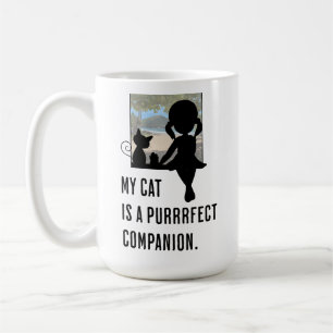 My cat is a purrrfect companion. Cat Lovers  Coffee Mug