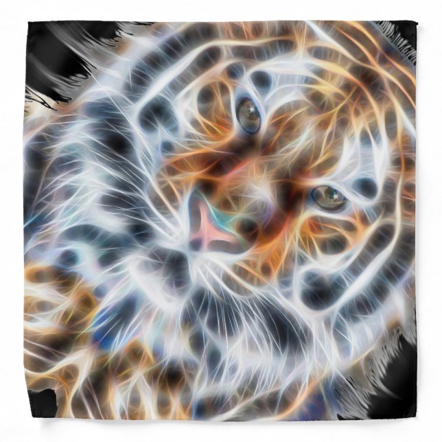 My Cat is Acting Up Tiger facial Energy Bandana (Front)