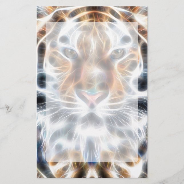 My Cat is Acting Up Wild Tiger Energy Stationery (Front)