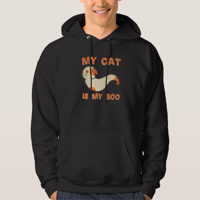 My Cat Is My Boo  Halloween Cat  1 Hoodie (Front)