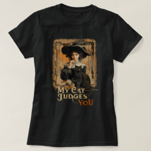 "My Cat Judges You" Vintage Style T-Shirt