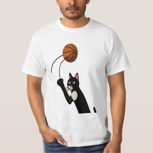 My cat loves basketball T_Shirt