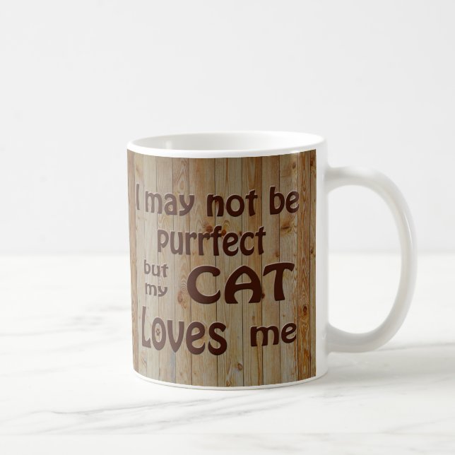 My Cat Loves Me Coffee Mug (Right)