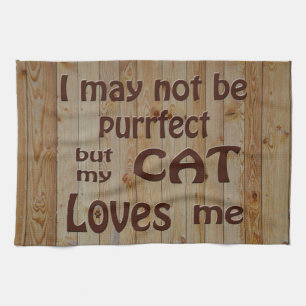 My Cat Loves Me Towel