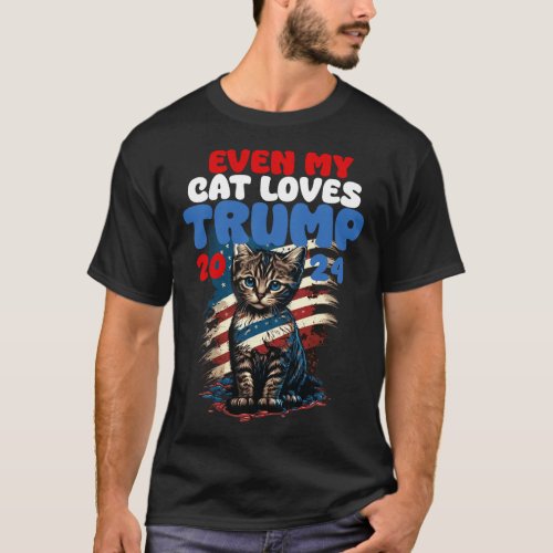 My Cat Loves Trump 2024 Shirt 