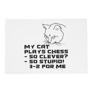 My Cat Plays Chess Placemat