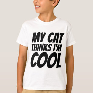 MY CAT THINKS I'M COOL, Boys Kids T-shirts