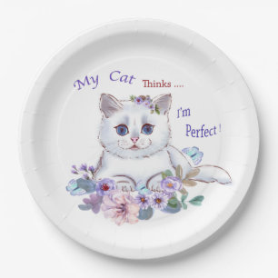My Cat thinks I'm Perfect Cat Illustration Plates