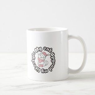 My Cat Upgraded My Lifestyle – Cute Cat Design Coffee Mug