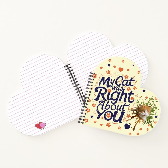 My Cat Was Right About You –Cat Lover Notebook (Inside)