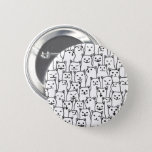 My Cat Was Right About You Funny Cats Pattern Button at Zazzle