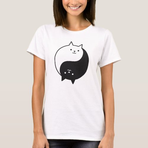 My Cat Yin And Yang T_Shirt