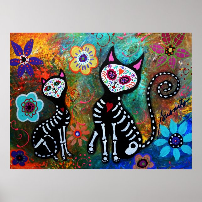 MY CATS DIA DE LOS MUERTOS POSTERS (Front)