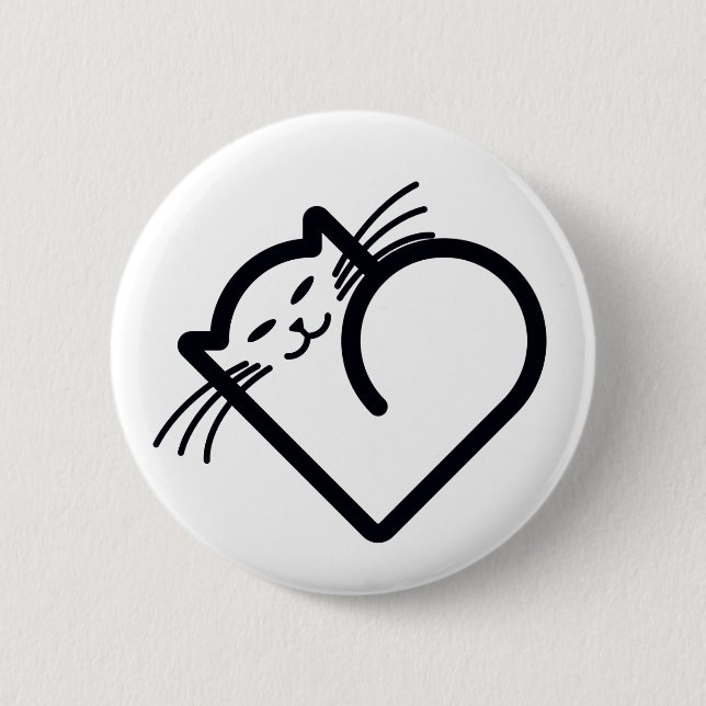 My Cat's Heart Button (Front)