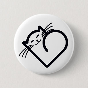 My Cat's Heart Button