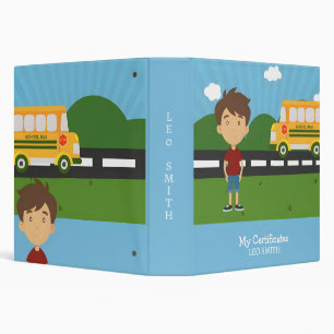 My certificates of school  3 ring binder