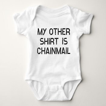 My Chainmail Baby Bodysuit by LabelMeHappy at Zazzle