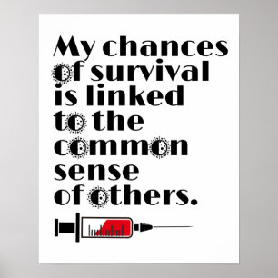 My Chances of Survival Quote Poster