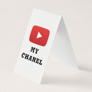 my chanel business card