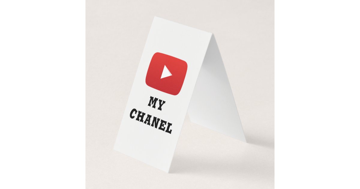 my chanel business card
