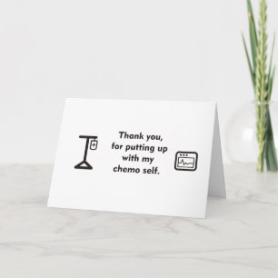 My Chemo Self Letterpress Thank You Card