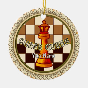 My Chess Queen Ceramic Ornament