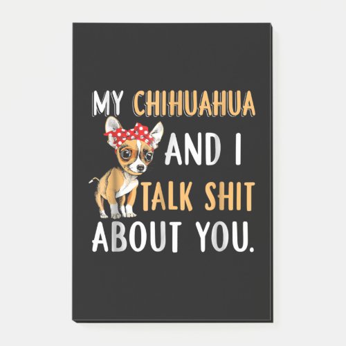 My Chihuahua And I Talk About You Dog Lover Gift Post_it Notes