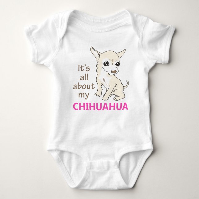 My Chihuahua Baby Bodysuit (Front)