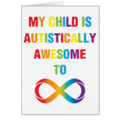 My Child Autistically Awesome Infinity (Front)