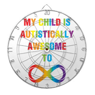 My Child Autistically Awesome Infinity Dartboard