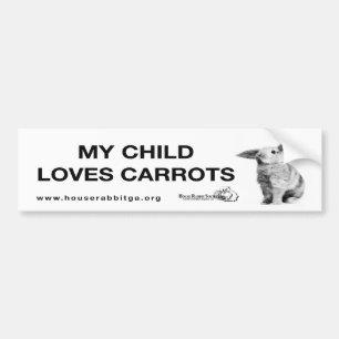 My Child Loves Carrots Bumper Sticker