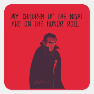 my children of the night square sticker