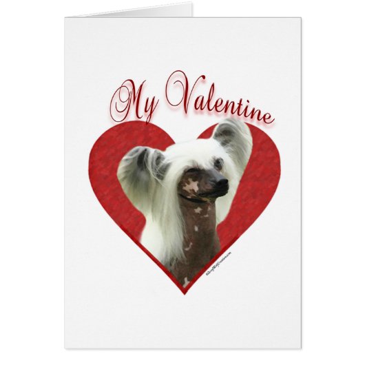 My Chinese Crested Valentine Cards (Front)