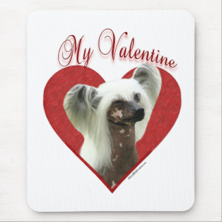 My Chinese Crested Valentine Mouse Pad