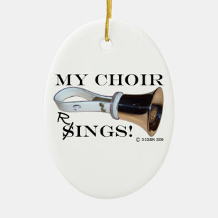 My Choir Rings Ceramic Ornament