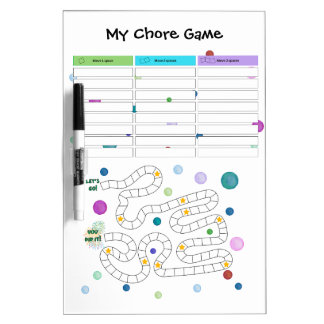 My Chore Game Reward Chart Dry Erase Board