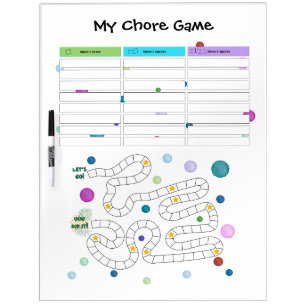 My Chore Game Reward Chart Dry Erase Board