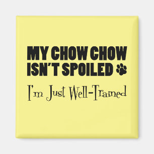 My Chow Chow Isn't Spoiled I'm Just Well Trained Magnet